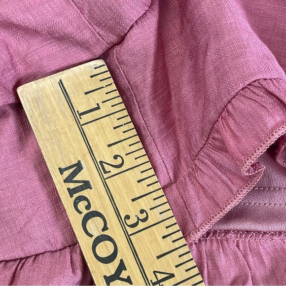 New Gigio ruffle romper women’s size Medium Mauve - Picture 9 of 10